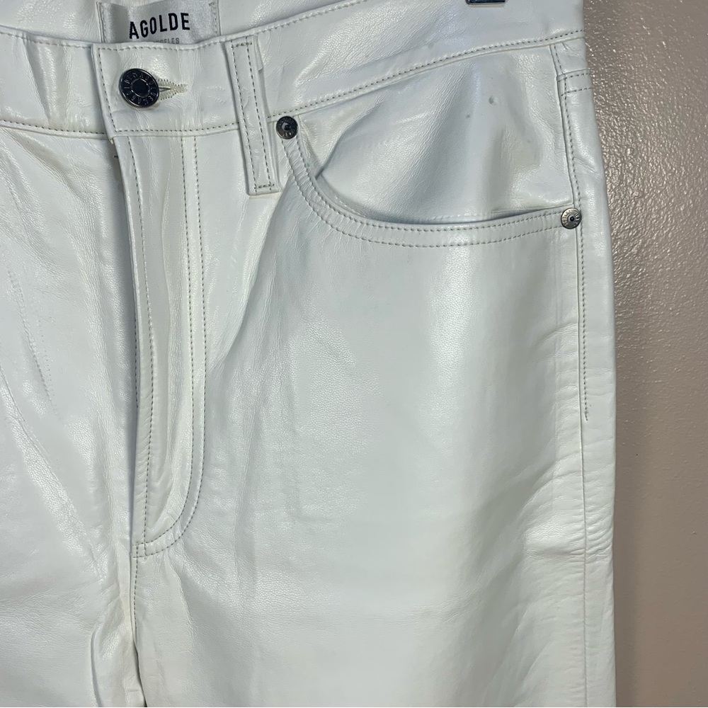 Agolde 90s Pinch Waist Recycled Leather Pants - Picture 13 of 15
